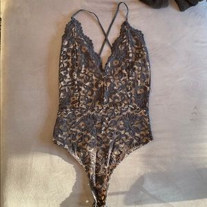 Black lace bodysuit